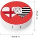 England & Black American Flag Contact Lens Kit - Portable Holder with Mirror | Cute Storage Box - Buy Online on GoSupps.com