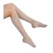 GABRIALLA Sheer Knee High Compression Stockings for Women - 20-22 mmHg Closed Toe Nude (L) Large Nude