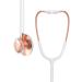 Clairre Stethoscope Rose Gold Gift for Doctors Nurses Adults Nursing Students, Dual Head for Cardiology Medical Diagnostic Cardiac Clinical Home Health Use, White Tube