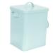 Outanaya Box Laundry Bin Laundry Organizer Bucket with Scoop Lidded Laundry Holder Metal Laundry Holder Iron Laundry Bucket Laundry Holder Sub Bucket 23x18cm Light Green