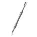 FERYES Elegant Precision Cuticle Pusher & Nail Cleaner - Dual-Ended Cuticle Stick Stainless Steel Cuticle Remover Tool for Flawless Nail Care Silver Type1