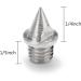 110pcs 1/4 Stainless Steel Track Spikes Set with Wrench - Ideal for Sprint and Cross Country Shoes - Buy Online on GoSupps.com