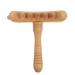 Lurrose scratchstock Guasha-stick made of wood scratching plate back massager made of wood massage devices for therapists Thai massage tab scratch tool beech man ball healthcare brown 18x17.5cm
