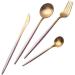 Stainless Steel Knife Fork Spoon Chopsticks Home Western Tableware Pink - Buy Online on GoSupps.com