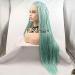 Mint Green Box Braided Wigs for Women | Afro-American Synthetic Lace Front | Perfect for Parties Festivals & Drag Queens - Buy Online on GoSupps.com