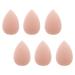 Wllhyf mini makeup sponge blender 6 pieces Beauty Sponge Blender Soft Puff Face Body Wet Dry Makeup Tool for Cosmetic Foundation Powder Under Eyes Highlight (Dark Skin)