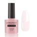 AIMANGO Gel Nail Polish Jelly Nude Pink for Nail Art Sheer Nude Pink Gel Polish Soak Off LED Transparent Nude Gel Polish for French Tip Nails Nail Varnish 10ml