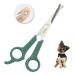Chi-buy Pet Grooming Scissors for Dogs and Cats with Safe Round Tips Stainless Steel Dog Eye Cutting Scissors Home Professional Pets Grooming Tool (Green)