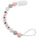 Personalised Stroller Clip with Name Light Pink Light Pink
