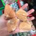 Crystals Stone Natural Rough Gemstone of Red Raw for Decoration - (Color: Red Size: 3-5cm)