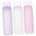 3 pi ces Bouteille Applicateur Racine avec Peigne et Graduation Flacon pour Huile et Teinture Capillaire Lot de Rose Blanc pour Retouche Cheveux et Soin