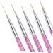 FRCOLOR 5 Piece Set Nail Art Liner Brush Polish Brush Pen Tools Nail Brush Kit Nail Polish Drawing Pen Nail Art Tools Nail Art Pen Painted Pen Pull Set Pink - Buy Online on GoSupps.com