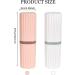 Travel Toothbrush Case Set - Portable Plastic Etui for Camping Hiking & Business Trips (White & Pink) - 2 Pack - Buy Online on GoSupps.com