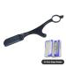 Ergonomic Handle Razors for Beard and Hair Removal - Manual Shaving Knife with 20 Stainless Blades - Black Eyebrow & Moustache Trimmers - Buy Online on GoSupps.com