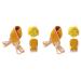 6 Pcs Three Piece Bath Back-pulling Towel Bath Sponge Back Rub Towel Long Shower Towel Bath Towel Bath Scrubber Decontamination Bath Balls Sponge Bath Washcloth Bathing Supplies