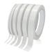 6PCS Premium Double Sided Tape for Crafts, Multi-Size Double Sides Adhesive Tapes for Arts, Scrapbook Tapes for DIY Photos, Gift Wrapping, Scrapbooking, Paper Backing, Office School Supplies (65FT)