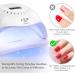 168W Led UV Nail Lamp for Quick-Drying Gel Nails | 10s 30s 60s 99s Timer | Home & Salon Use - White - Buy Online on GoSupps.com