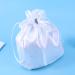 ARTIBETTER Satin Bridal Wedding Money Bag with Floral Lace - White Bridal Satin Flower Decorated Bag for Dollar Dance and Wedding Favor - Buy Online on GoSupps.com