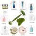 Aruiteng Jade Roller and Gua Sha Massager Tools Face Roller Face Massager Jade Stone Facial Roller for Eye Puffiness Skin Tightening Rejuvenation of The Face and Neck - Buy Online on GoSupps.com