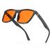 BloomoAK-99 % blue light-blocking glasses gaming gaming-free-free-anti-fatigue suitable for screens games television orange-99 %-square matt black (hinge upgrade) rectangular