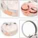 Xingyuxuxuxin Contact Lens Case - Easy Fall Box for Lens Care Marble Gray 7.5cm x 7.5cm x 2.8cm - Ideal for International Shipping - Buy Online on GoSupps.com