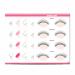 Jegapluso 20pcs Eye Shaped Practice Sponges & 5 Sheets Lash Mapping Cards - Ideal for Eyelash Beginners & Extension Supplies - Buy Online on GoSupps.com