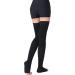 TOFLY Thigh High Compression Stockings - Open Toe, Opaque, Firm Support - Black XX-Large - Buy Online on GoSupps.com