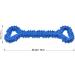 Atopo Robust Dog Toys - 13 Inch Bone Shaped Rubber Toy for Large & Small Dogs | Strong Interactive Teeth & Gums Massage | Durable Blue Design - Buy Online on GoSupps.com