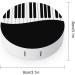 Portable Black and White Piano Keys Contact Lens Case Kit with Mirror - Travel Storage Solution for Soaking & Protection - Buy Online on GoSupps.com