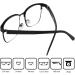 Vintage Mini Reading Glasses - Metal Frame Plastic Lenses - Black 1.0 Diopter - Unisex Reading Aid - Buy Online on GoSupps.com