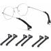 Housoutil Retainer 2 Sets Non-Slip Silicone Sleeves & Glasses Holders | Anti-Drop Accessories for Glasses | 5 Pairs Black 6x1.8cm - Buy Online on GoSupps.com
