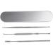 Stainless Steel Ear Spoon Set - 3pcs Ear Wax Removal Tool & Cleaner Kit - Buy Online on GoSupps.com
