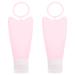 Milisten 1 Set 2 Silica Gel Bottle Travel Bottle Hand Washing Empty Empty Hand Lotions Empty Squeeze Containers Travel Size Spray Bottle Shampoo Container Travel Gear 3D Pop Pink