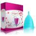 Blossom Menstrual Cup | Say No to Tampons | Reusable Silicone Period Cup (Small Blue) - Buy Online on GoSupps.com