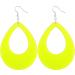 Feyley Vintage Neon Earrings for Women - Retro Red & Green Plastic 80s Fashion Jewelry - Buy Online on GoSupps.com