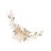 Ipetboom 1pc Pearl Comb Tiara Wedding Hair Clips for Brides Wedding Hair Comb Floral Hair Comb Sparking Crystal Hair Comb Women Hair Comb Hair Accessories Costume Women's Hair up