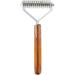 Coat King Dog Dematting Comb Pet Grooming Tool Undercoat Rake Removes Loose Undercoat Knots Mats and Tangled Hair for cats and dogs Stainless Steel with Wooden Handle (Large) - Buy Online on GoSupps.com