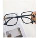 Square Blue Light Blocking Retro Oversized Reading Glasses - Anti-UV +300 Black Eyewear - Buy Online on GoSupps.com