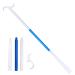 Joberio help to wear socks sock attracting helpers |Multifunction socks with a shoe open function removable adjustable dressing hooks for pregnant women blue and white C