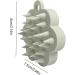 Premium Silicone Shampoo Brush - Scalp Massager for Adults Children & All Hair Types - Light Gray - Buy Online on GoSupps.com