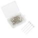 FeiHong 100 Pieces Corsage Pins Round Faux Pearl Head Pins Wedding Bouquet Pins Floral Bouquet Pins White Straight Pins for Sewing Craft Wedding Decorations 100 Pcs Round Faux Pearl Head