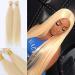 SeraphicWig Blonde Human Hair Silky Straight Bundles Brazilian Human Hair Weft for Women Color 613 (1 Bundle 14" 100g)
