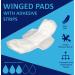 Winged Maternity Peri Pads Pack of 32 - Large Postpartum Flow Pads with Wings - Ultra Soft Disposable Nursing Pads for New Moms - Vakly Postpartum Guide Included - Buy Online on GoSupps.com