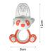 Baby Fruit Feeder - Silicone Portable Pacifier for Babies 6-12 Months with Handle & Cover - Blue Fruit Snuller - Buy Online on GoSupps.com