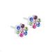 Blomdahl Medical Plastic Daisy 5 mm Swarovski Crystal. Hypoallergenic for Sensitive Ears