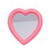 BinaryABC Heart Makeup Mirror Cosmetic Mirror Wall Desktop Mirror Bedroom Mirror Valentines Day Gift(Pink)