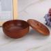 YFFTTKD Wooden Shaving Brush Bowl - Durable 9.6x4.5cm Stainless Steel & Rubber Wood | Perfect for International Shipping - Buy Online on GoSupps.com