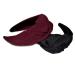 Minkissy Wide Headband Twist Knotted Turban Hairband Hair Accessories for Women Ladies Black - Buy Online on GoSupps.com