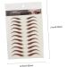 HAPINARY Fake Eyebrow Stickers Eyebrow Pen 9 Sheets Waterproof s Fake s Eyebrow Tool Water Proof 6d Cosmetic Eyebrow Sticker - Buy Online on GoSupps.com