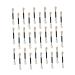 SKISUNO Makeup Tools 50pcs Eye Makeup Applicators Eyeshadow Brush Eye Shadow Applicator Makeup Brush Double Sided Suite 7.5X0.5cm As Shown